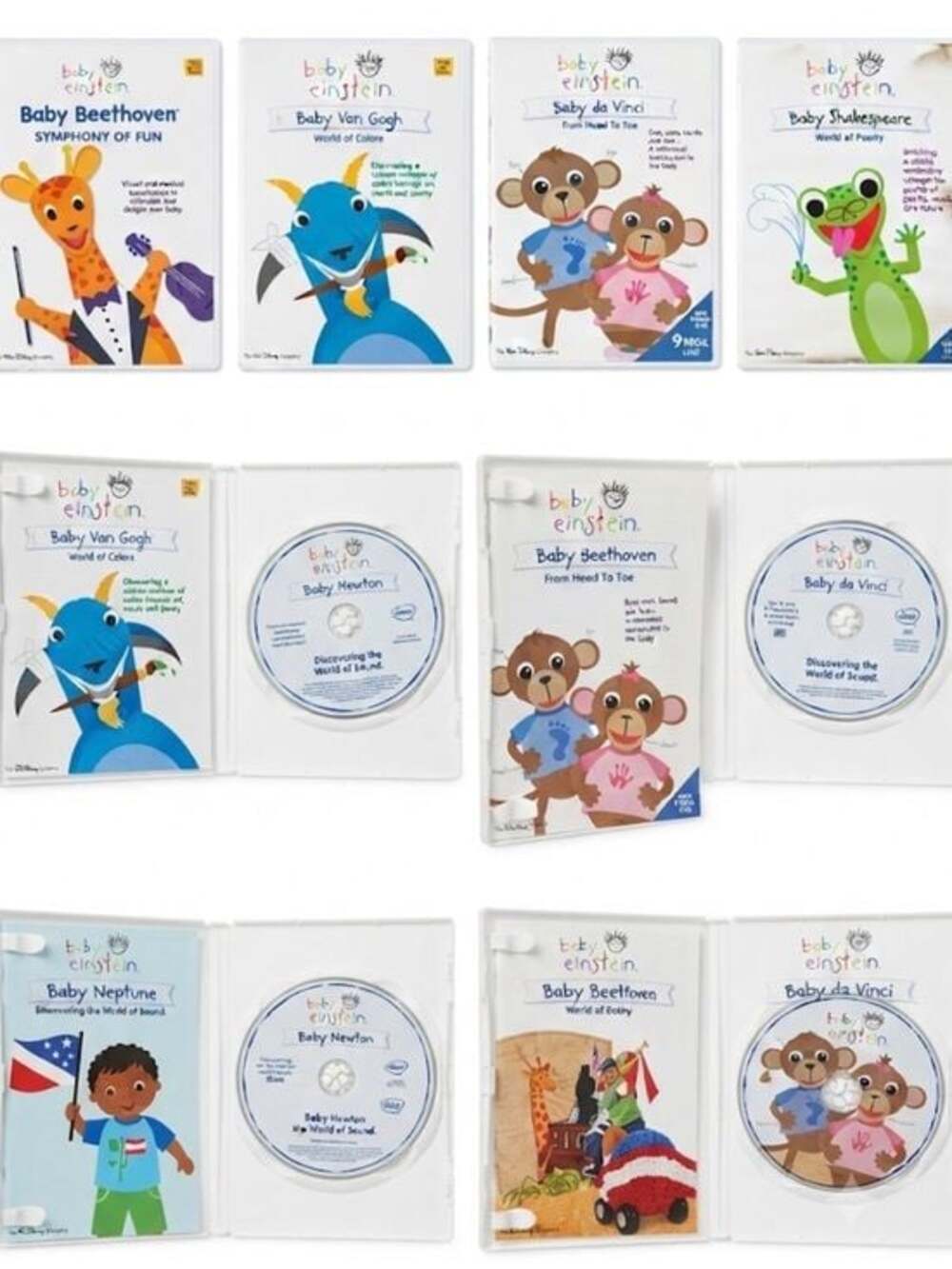Baby Einstein DVD Lot - Colorful Educational Kids Classics